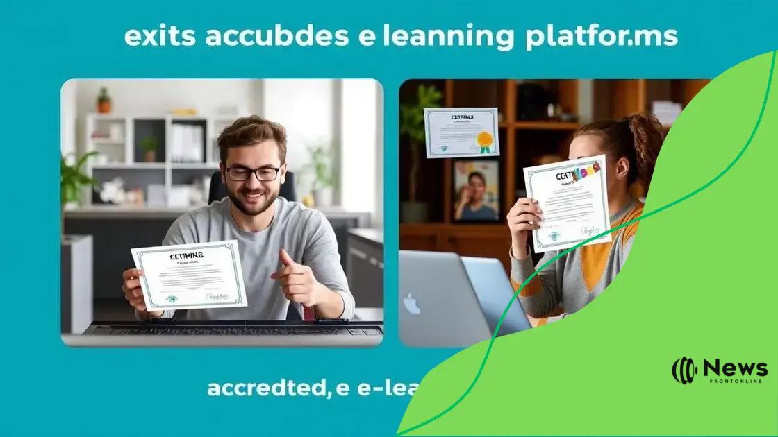 Benefits of accredited e-learning platforms