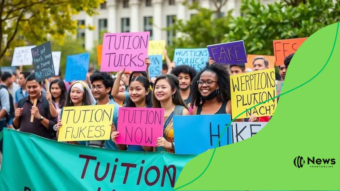 Recent movements against tuition hikes