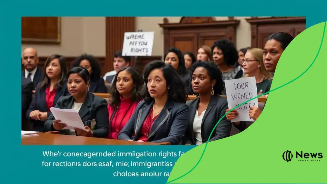 Legal challenges arising from immigration policies
