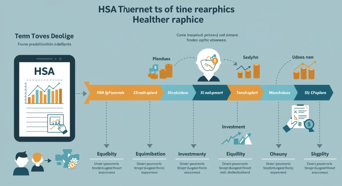 Infographic detailing HSA eligibility and investment timeline for 2025