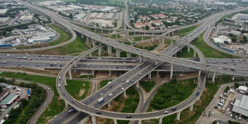 Modern highway interchange symbolizing national infrastructure investment